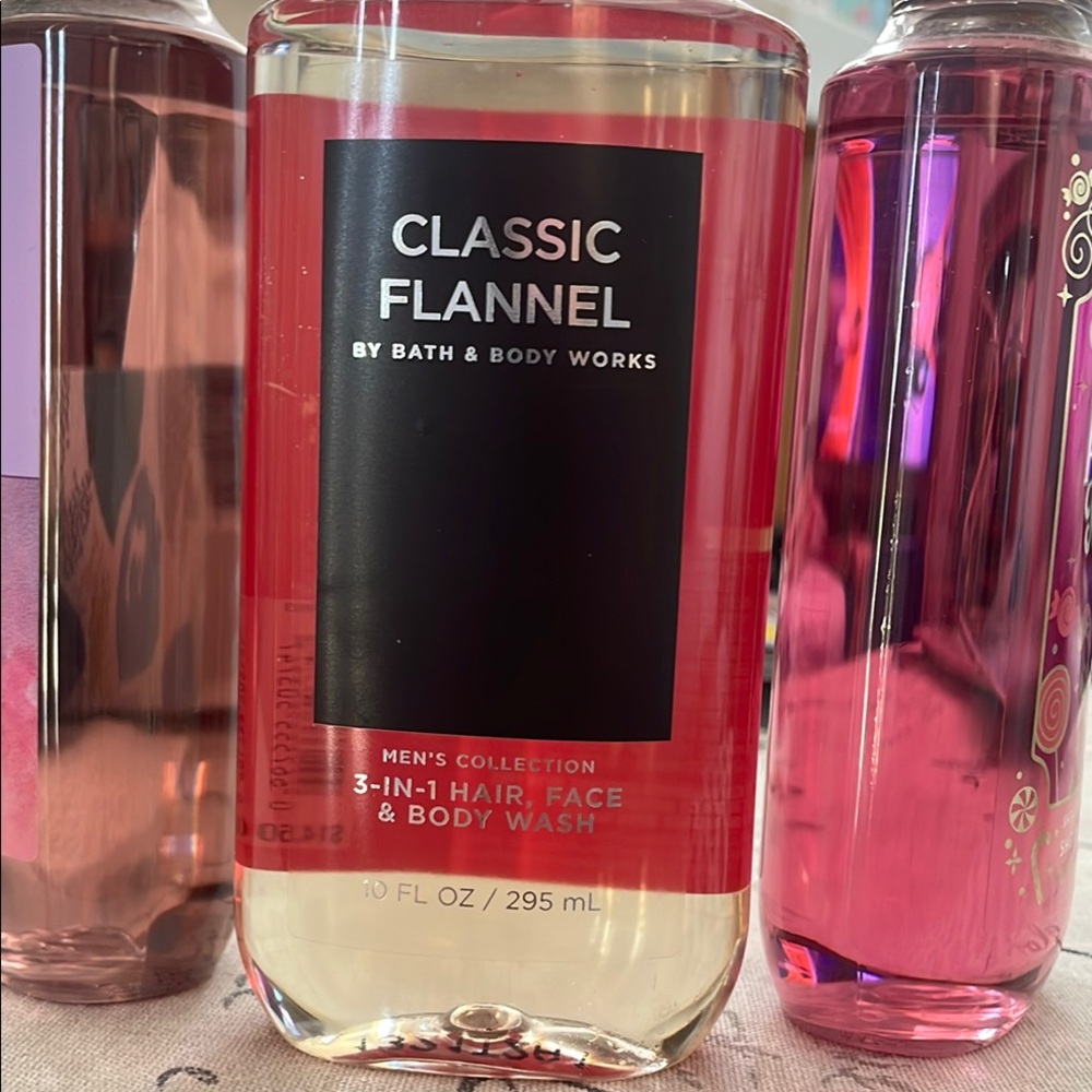 Bath & Body Works Red Body Wash Classic Flannel